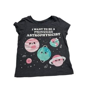 Smart Toddler Tshirt 2T I want to be an astrophysicist
